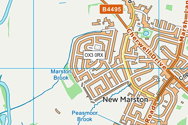 OX3 0RX map - OS VectorMap District (Ordnance Survey)