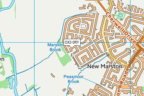OX3 0RY map - OS VectorMap District (Ordnance Survey)