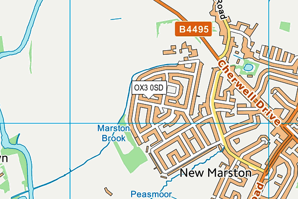 OX3 0SD map - OS VectorMap District (Ordnance Survey)