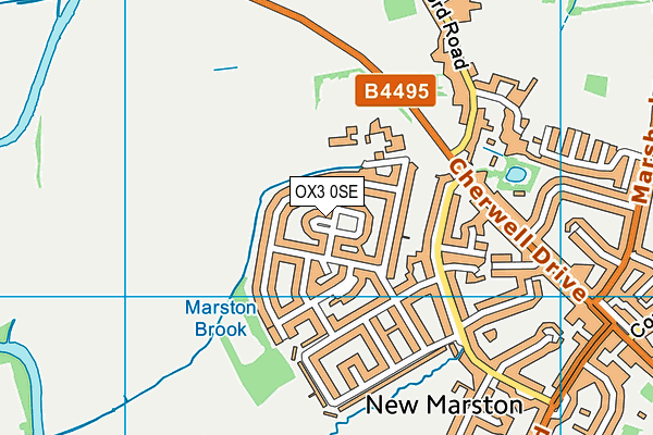 OX3 0SE map - OS VectorMap District (Ordnance Survey)