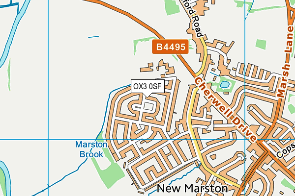 OX3 0SF map - OS VectorMap District (Ordnance Survey)