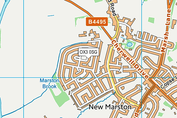 OX3 0SG map - OS VectorMap District (Ordnance Survey)