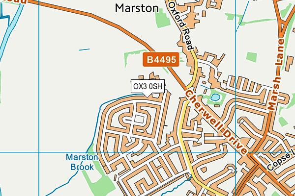 OX3 0SH map - OS VectorMap District (Ordnance Survey)