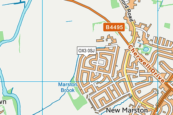 OX3 0SJ map - OS VectorMap District (Ordnance Survey)