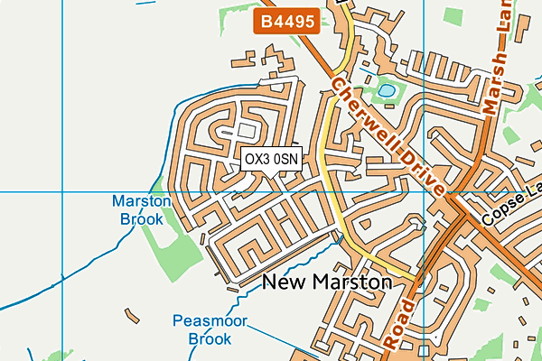 OX3 0SN map - OS VectorMap District (Ordnance Survey)