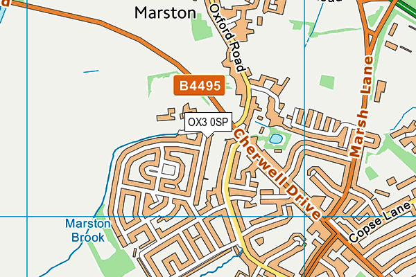 OX3 0SP map - OS VectorMap District (Ordnance Survey)