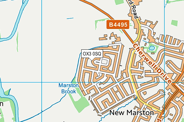 OX3 0SQ map - OS VectorMap District (Ordnance Survey)