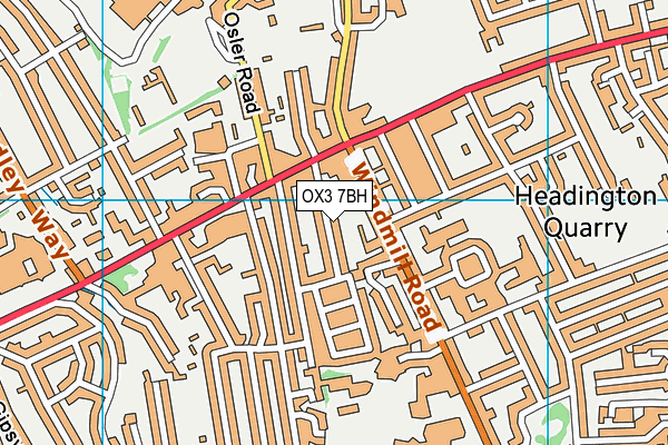 OX3 7BH map - OS VectorMap District (Ordnance Survey)