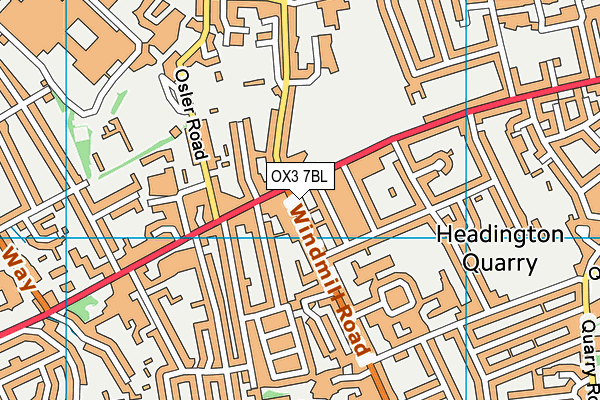 OX3 7BL map - OS VectorMap District (Ordnance Survey)