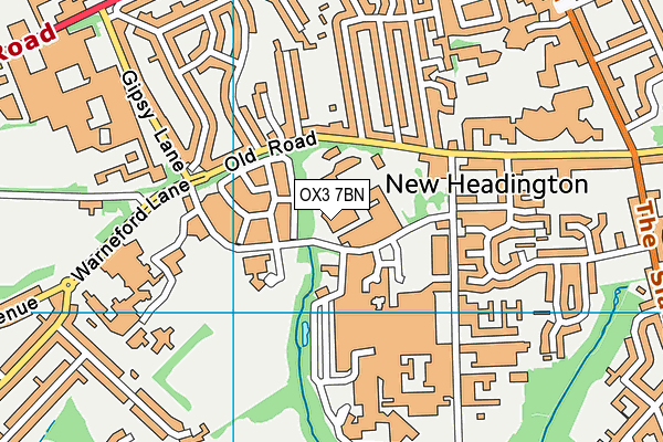 OX3 7BN map - OS VectorMap District (Ordnance Survey)