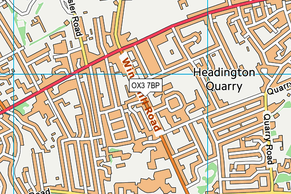 OX3 7BP map - OS VectorMap District (Ordnance Survey)