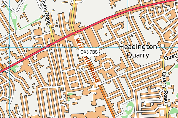 OX3 7BS map - OS VectorMap District (Ordnance Survey)