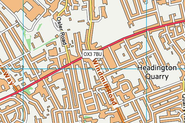 OX3 7BU map - OS VectorMap District (Ordnance Survey)