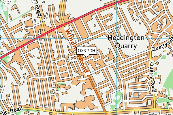 OX3 7DH map - OS VectorMap District (Ordnance Survey)