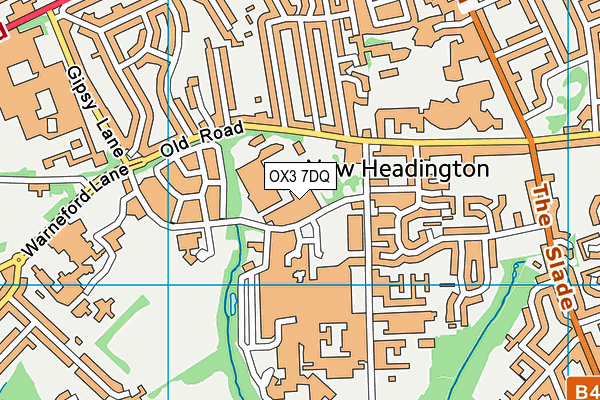 OX3 7DQ map - OS VectorMap District (Ordnance Survey)