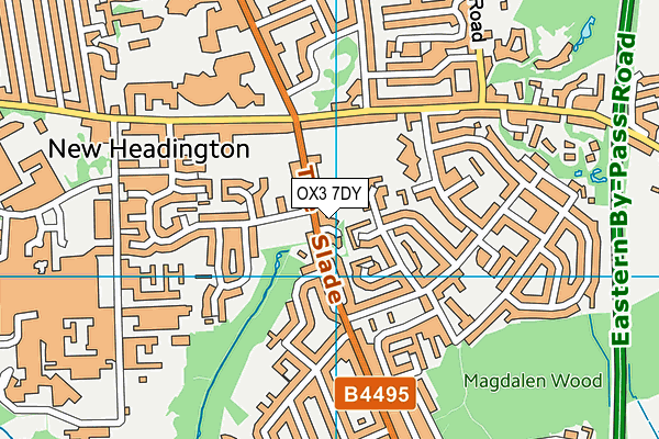 OX3 7DY map - OS VectorMap District (Ordnance Survey)