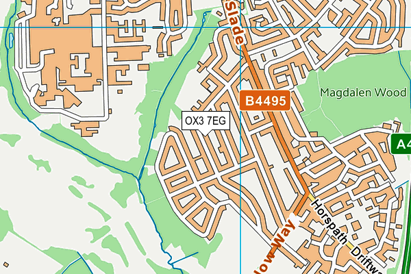 OX3 7EG map - OS VectorMap District (Ordnance Survey)