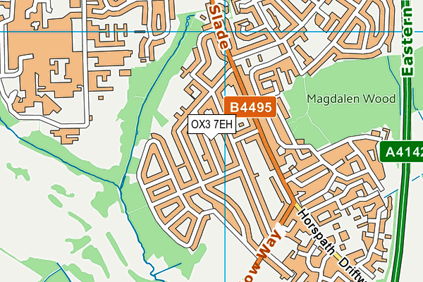 OX3 7EH map - OS VectorMap District (Ordnance Survey)