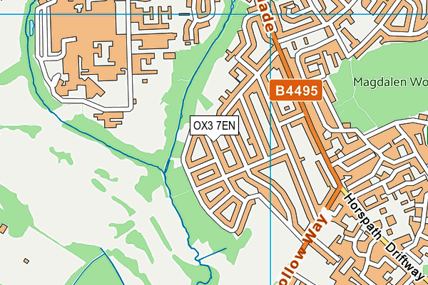 OX3 7EN map - OS VectorMap District (Ordnance Survey)