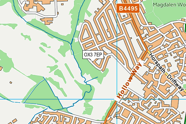 OX3 7EP map - OS VectorMap District (Ordnance Survey)