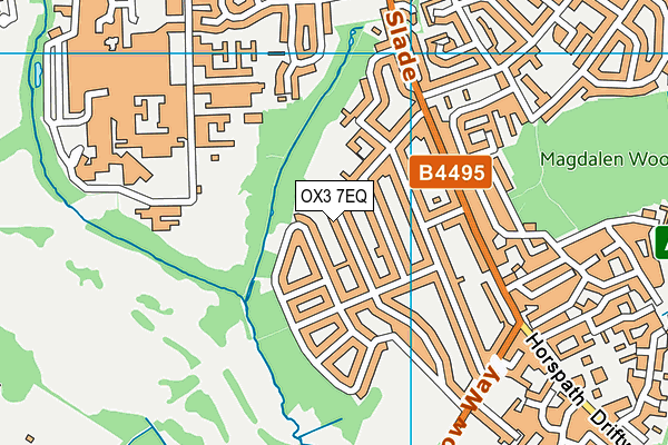 OX3 7EQ map - OS VectorMap District (Ordnance Survey)