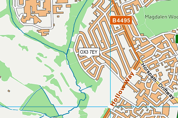 OX3 7EY map - OS VectorMap District (Ordnance Survey)