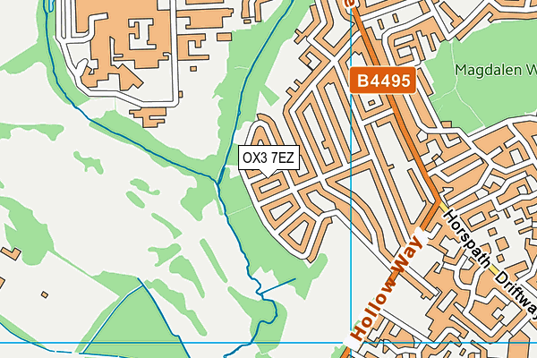 OX3 7EZ map - OS VectorMap District (Ordnance Survey)