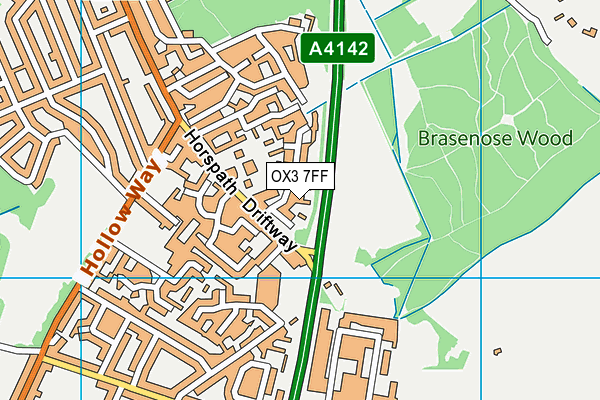 OX3 7FF map - OS VectorMap District (Ordnance Survey)