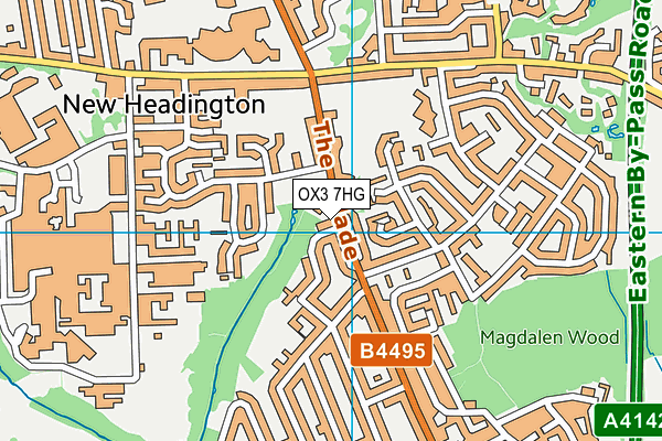 OX3 7HG map - OS VectorMap District (Ordnance Survey)