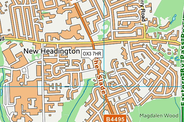OX3 7HR map - OS VectorMap District (Ordnance Survey)