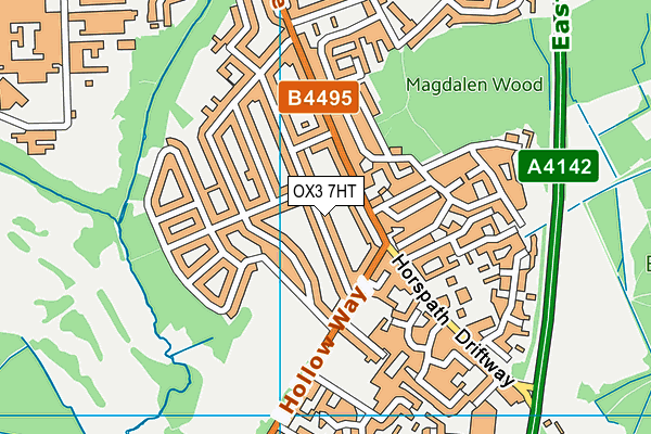 OX3 7HT map - OS VectorMap District (Ordnance Survey)