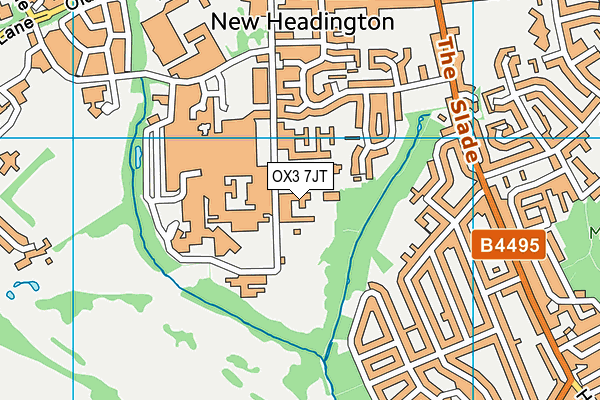 OX3 7JT map - OS VectorMap District (Ordnance Survey)