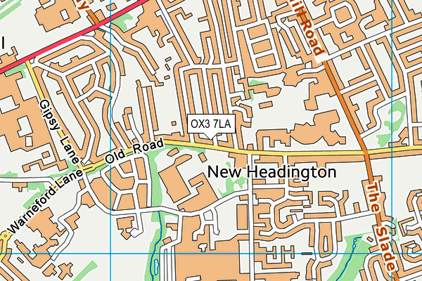 OX3 7LA map - OS VectorMap District (Ordnance Survey)