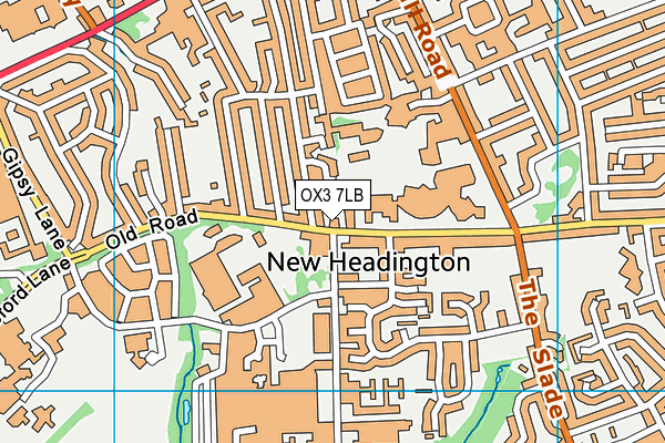 OX3 7LB map - OS VectorMap District (Ordnance Survey)