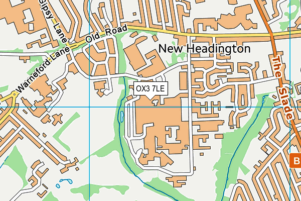 OX3 7LE map - OS VectorMap District (Ordnance Survey)