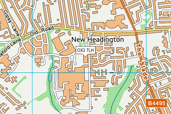 OX3 7LH map - OS VectorMap District (Ordnance Survey)