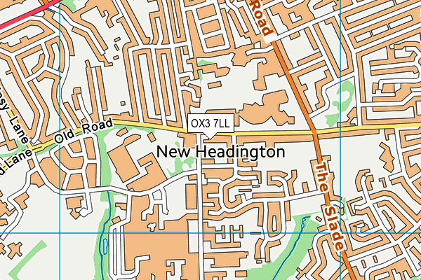 OX3 7LL map - OS VectorMap District (Ordnance Survey)