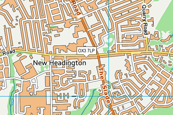 OX3 7LP map - OS VectorMap District (Ordnance Survey)