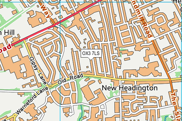 OX3 7LS map - OS VectorMap District (Ordnance Survey)