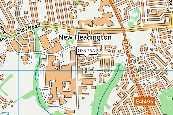 OX3 7NA map - OS VectorMap District (Ordnance Survey)