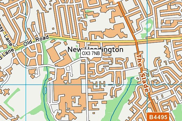 OX3 7NB map - OS VectorMap District (Ordnance Survey)