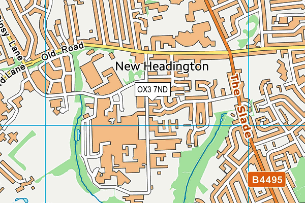 OX3 7ND map - OS VectorMap District (Ordnance Survey)