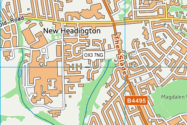 OX3 7NG map - OS VectorMap District (Ordnance Survey)