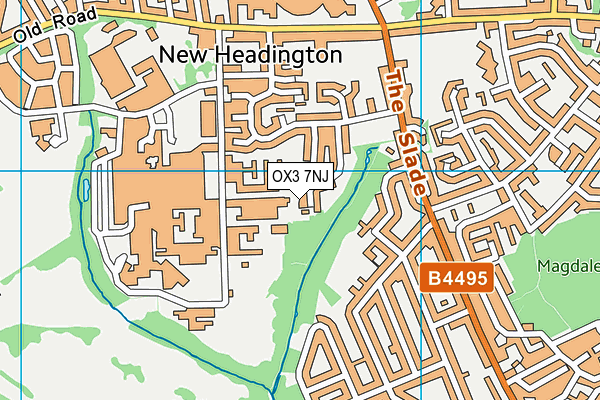 OX3 7NJ map - OS VectorMap District (Ordnance Survey)