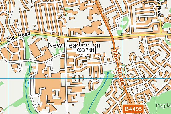 OX3 7NN map - OS VectorMap District (Ordnance Survey)