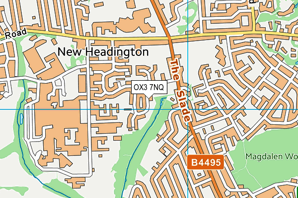 OX3 7NQ map - OS VectorMap District (Ordnance Survey)