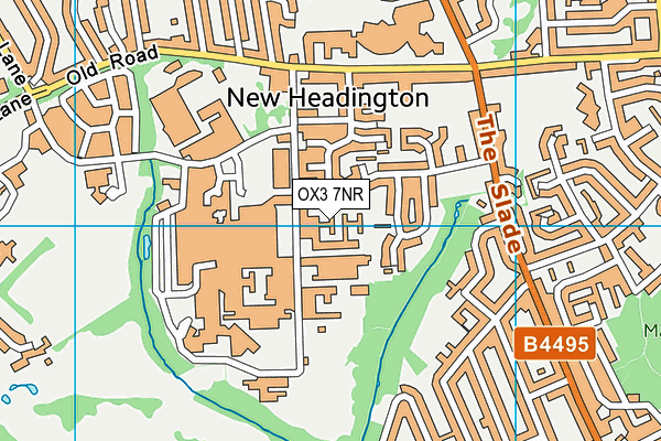 OX3 7NR map - OS VectorMap District (Ordnance Survey)