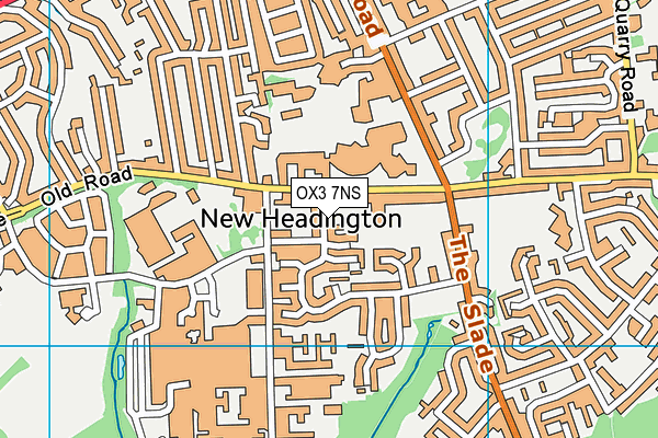 OX3 7NS map - OS VectorMap District (Ordnance Survey)