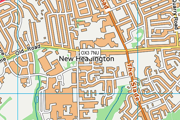 OX3 7NU map - OS VectorMap District (Ordnance Survey)