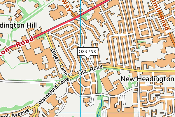 OX3 7NX map - OS VectorMap District (Ordnance Survey)